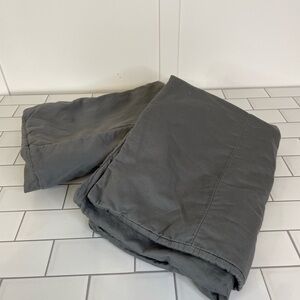 Beddy's Pillow Shams Set Of 2 Gray 25x19 Pillow Covers Light Poly Fill